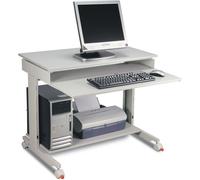 TWINCO Table de travail pour PC H720-1100xl900xP500 mm gris clair, RAL 7035 m...