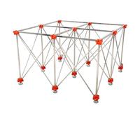 Table de travail rétractable pliable 120 x 120 cm avec roulettes Haute résistance 700 kg Transport facile et montage rapide