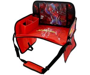 Table de voyage auto Spiderman enfant araignée confort rouge réglable
