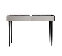 Table d'écriture Bureau en ardoise de luxe léger, moderne, simple, for étude à domicile, écriture, petit ménage, bois massif, chambre coucher, table PC minimaliste Bureau d'ordinateur(65*50*75cm)