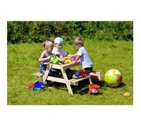 Table d'enfants pour le jardin avec boite de rangement TIMBELA M010-1 - 90x90xH50 c