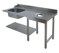 Table d'Entrée à Gauche avec Evier et Vide Ordure - L 1500 mm - Elettrobar