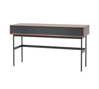 Table d'entrée Moderne du Milieu du siècle avec 3 tiroirs, Console de Ferme étroite for Couloir et Salon(Brown,M)