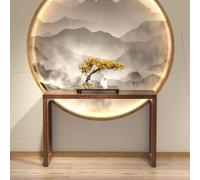 Table d'entrée moderne en noyer - Console d'entrée étroite - Table de canapé élégante pour couloir - 120 cm derrière le canapé - Table d'appoint fine parfaite pour la décoration de la maison.