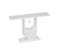 Table d'entrée moderne minimaliste - Table console étroite de 120 cm pour foyer, salon et hôtel - Options multicolores élégantes (blanc gris) - Parfaite pour les petits espaces