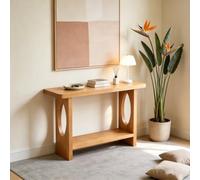 Table d'entrée pin massif moderne, étroite Table console pour couloir | Pin naturel massif, structure solide, plusieurs tailles, design étroit Table(47.2x11.8x31.5in (≈2.0in thick))
