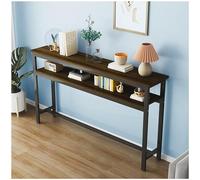 Table d'entrée, Table d'appoint for canapé, bibliothèque Longue et étroite, étagère de présentation, Console de canapé derrière(Color 2,70x15cm/27.56x5.91in)