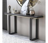 Table d'entrée, Table d'appoint Murale, Console étroite en Panneau de Pierre, Table de Couloir, Table Basse (A, 120 cm/47 po)