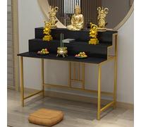 Table D'entrée, Table D'offrande, Plateforme, Bouddha, Armoire Bouddha, Plateforme Bouddha Économique À Trois Niveaux, Dieu De La Richesse(F,120cm)