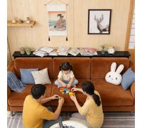 Table derrière canapé Table arrière du canapé mince, Table d'entrée longue d'assemblage facile avec outils, Étagère en bois étroite debout au sol pour un petit espace(Color 1,47x6x29.5in/120x15x75cm)