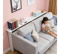 Table derrière canapé Table arrière du canapé mince, Table d'entrée longue d'assemblage facile avec outils, Étagère en bois étroite debout au sol pour un petit espace(Color 4,59x8x25in/150x20x65cm)