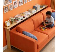 Table derrière canapé Table basse étroite avec accessoires, Tables d'entrée étroites pour clés/œuvres d'art/plantes vertes, Étagère étroite en bois peu encombrante(Natural,39x8x29.5in/100x20x75cm)