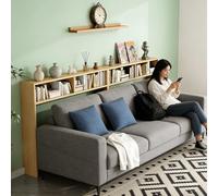 Table derrière canapé Table basse étroite personnalisable avec étagère ouverte, Tables d'entrée multifonctionnelles pour plantes vertes/clés, Entre les canapés et le mur(Color B,94.5x7.9in/240x20cm)