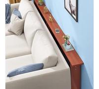 Table derrière canapé Table Basse Mince pour Le Bureau ou la Maison, Table d'entrée Peu encombrante avec Accessoires, pour Livres/Oeuvres d'art/Plantes Vertes(Brown,39x4x29.5in/100x10x75cm)