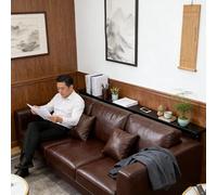 Table derrière canapé Tables de canapé étroites pour couloir, Petits meubles d'espace pour économiser de l'espace, Étagère au bord du lit avec outils d'installation(Color 3,32x6x25in/80x15x65cm)