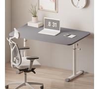 Table d'étude réglable à manivelle avec Support en Acier au Carbone, Peut être utilisée pour Le Travail de Bureau, Placer Un Ordinateur de Bureau pour Jouer à des Jeux et Faire Ses devoirs Gray 80cm