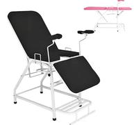 Table d'examen gynécologique multifonctionnelle haut de gamme avec dossier réglable, lit de rinçage gynécologique pliable pour l'hôpital C