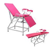 Table d'examen gynécologique pliable en acier inoxydable, lit de rinçage chirurgical, lit de massage pour clinique, hôpital