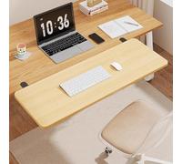 Table D'Extension De Bureau Pliable,Plateau Extension Bureau,Extension De Bureau pour Clavier,Peut Travailler Et Confortablement Pendant De Longues PéRiodes,Suitable for Work,Study,Etc