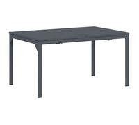 vidaXL Table d'extension en acier 210x90x73 cm pliable anthracite résistante aux intempéries