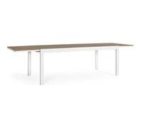 Table d'extérieur 200-300x95x74h Blanc