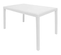 Table d'extérieur - DMORA - Portici - Effet rotin - Blanc