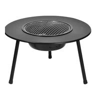 Table d'extérieur multifonction avec grille et plateau pour jardin, terrasse, camping - infusion de thé, barbecue, casserole chaude, réchauffement