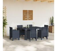 Table D'extérieur Vidaxl Anthracite Plastique Moyen Durable