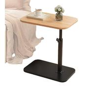 Table d'extrémité en Forme de C - Plateau Rotatif à 360 degrés, Bureau de canapé étroit, Support Compact Moderne, Meubles à Petit Espace, Multi-fonctionnaire | Parfait pour Le Salon Chambre de
