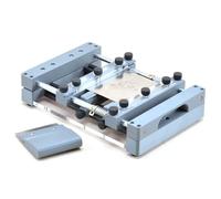 Table d'impression de pâte à braser, station de sérigraphie manuelle pour petites surfaces CMS avec fonction de serrage de la plaque d'acier et grattoir de 80 mm de large, pour l'assemblage de circuit