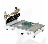 Table d'impression de pâte à souder en maille d'acier, station d'impression d'écran manuelle, zone d'impression maximale 400 x 320 mm avec établi poreux, épaisseur réglable pour prototypage PCB de