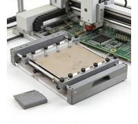 Table d'impression de pâte à souder, petite station d'impression manuelle en maille d'acier SMT, avec largeur de grattoir 80 mm, impression de précision for l'assemblage de PCB
