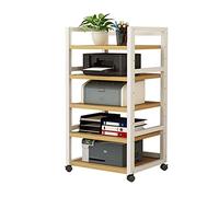 Table d'imprimante armoire d'imprimante à 5 niveaux pour imprimante verticale moderne étagère mobile en bois pour imprimante organisateur de bureau à domicile rangement et organisation (couleur : 1
