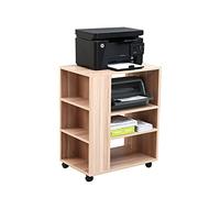 Table d'imprimante, étagère d'imprimante, étagère de bureau de copie du sol au plafond, armoire de bureau avec support de rangement à roulettes pour le rangement et l'organisation de bureau (couleur