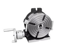 Table D'indexage Rotative Manuelle À Deux Mains, Plateau D'indexage for Contre-pointe 8/10/12 Pouces, Fraiseuse CNC, Indexeur de Table Rotative(8in/200mm)