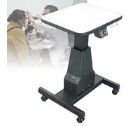 Table d'instruments motorisée, table de puissance optique pour optométriste, table élévatrice pour optométrie, chariot médical, chariot dentaire, table de travail motorisée pour instruments Black