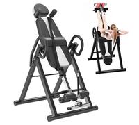 Table d'inversion avec appui-tête et ceinture réglable - Machine d'étirement du dos robuste pour banc d'étirement de fitness