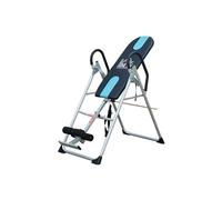 HOMCOM Table d'inversion de Musculation Pliable Ceinture de sécurité réglable Acier Coloris Argent Noir