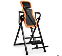 Table d'inversion pour l'étirement musculaire. Convient pour des hauteurs jusqu'à 1,80 m. Ceinture de sécurité. Inclinaison de