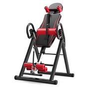 Table d'inversion réglable et Pliable for Le Rangement avec Ceinture de Protection, Appui-tête, Machine d'étirement du Dos inversée Robuste, Table de gravité capacité maximale de 220 LB(Black)