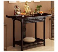 Table d'offrande bouddhiste, autel de prière personnel en bambou avec rangement, niche de méditation petit espace, design d'armoire chinoise, 120 cm pour un usage domestique