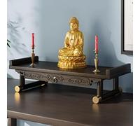 Table d'offrande bouddhiste, piédestal pour guanyin dieu de la richesse et Guangong, 39 x 26 x 12,5 cm