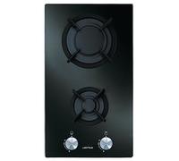 AV32HBK - Table de cuisson au gaz - 2 plaques de cuisson - Niche - largeur : 26.8 cm - profondeur : 48 cm - verre noir