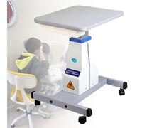 Table d'optométriste motorisée, poste de travail ophtalmique électrique avec tiroir pour le placement des lentilles d'essai, hauteur réglable pour les magasins de lunettes