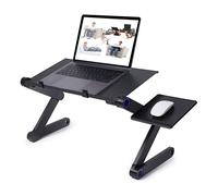 INF Table d'ordinateur portable réglable intelligente 17 pouces Noir