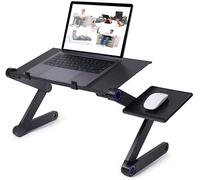 INF Table pour ordinateur portable Smart réglable 17 pouces noir