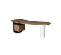 Table d'ordinateur Table de bureau en bois massif format spécial petit Boss table de travail simple, meuble de bureau avec armoire de rangement Vanity Desk Gaming Desk Bureau Bureau de bureau (160 x
