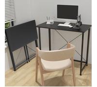 Table d'ordinateur - VIVOLILV - Bureau Pliant pour Petit Espace - 80x45x74cm - Noir