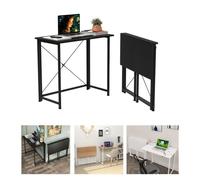 Table d'ordinateur - WILLONIN - Pliable - Noir - 80x45x74cm - Idéale pour petits espaces