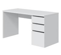 Table du bureau, meuble du bureau réversible en bois coloris Blanc artik - hauteur 74 x longueur 60 x profondeur 138 cm